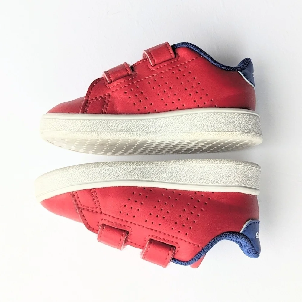 Adidas x Marvel Infant Advantage Spider-Man Hook-and-Loop Sneakers